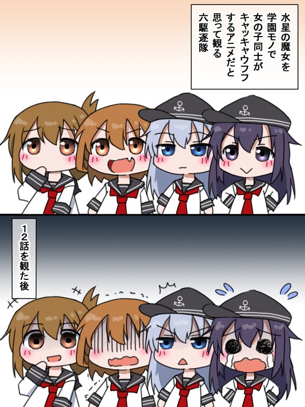 話題のアニメを観る第六駆逐隊
