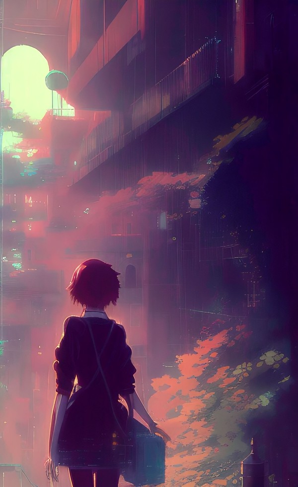 A solitary walk through town