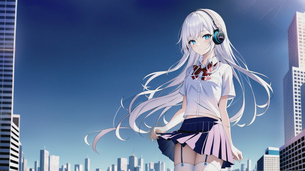 city sky and gril