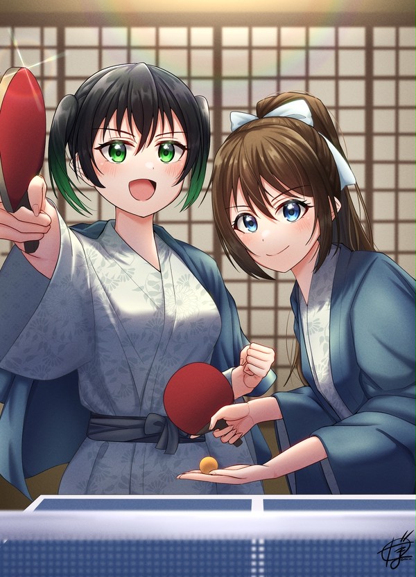 温泉卓球最強コンビ決定戦
