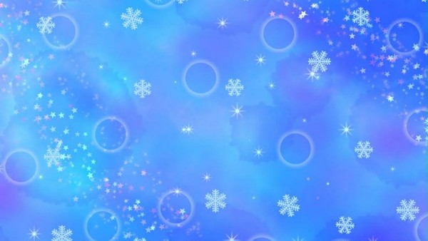 海美色の雪結晶