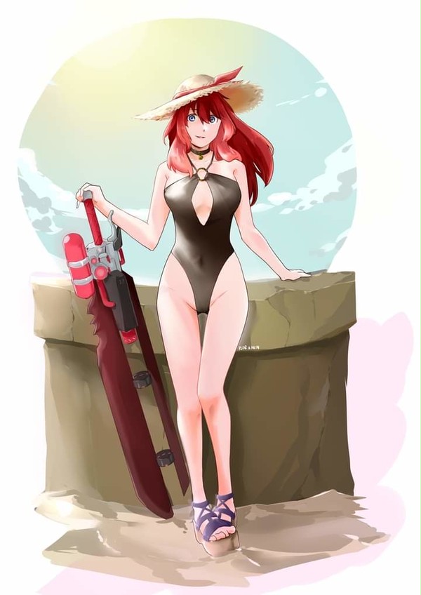 Eugene's beach attire
