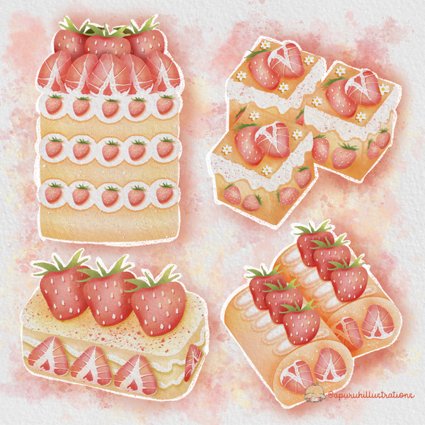 Strawberry Cake Clipart