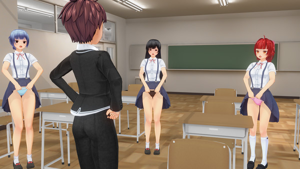 うっかり自分のスカートをめくってしまう催眠