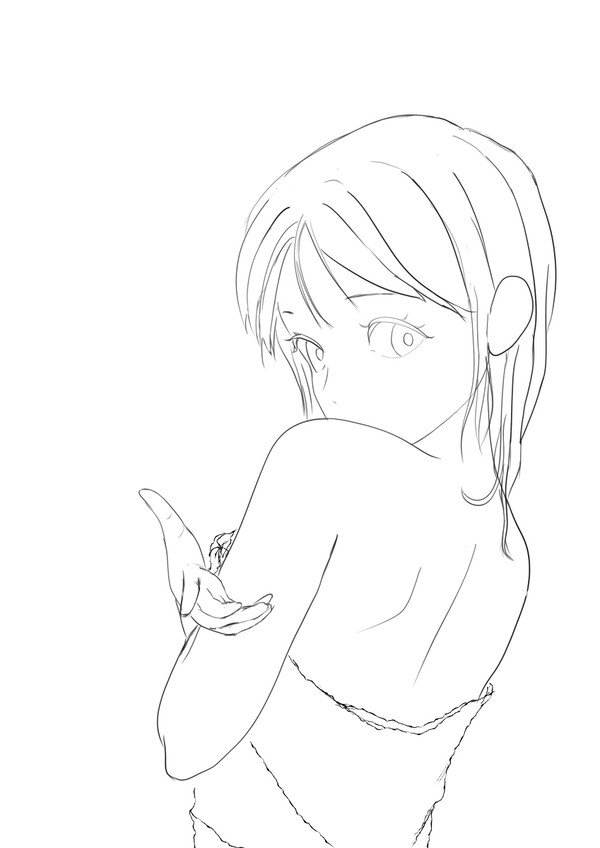 このアングルの手が描けない