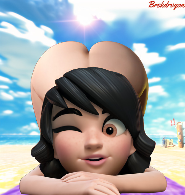 CLASH ROYALE princess beach