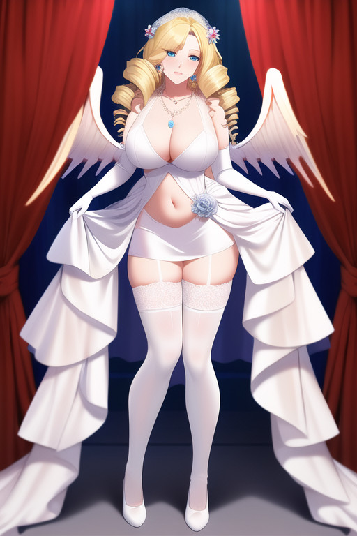 blonde sexy ojousama
