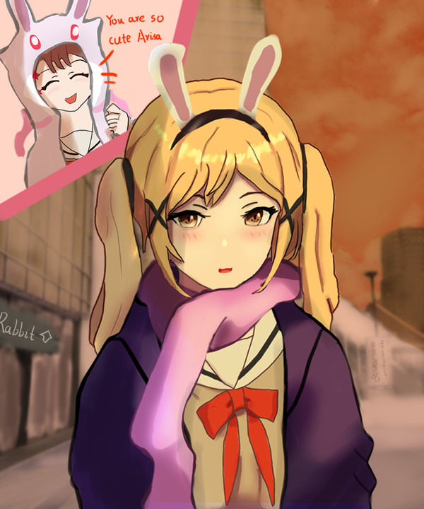 傍晚 有咲 兔耳朵