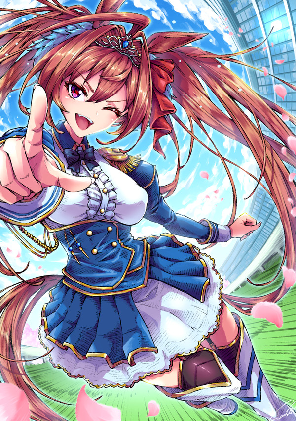 桜花翻す緋色の風-ダイワスカーレット