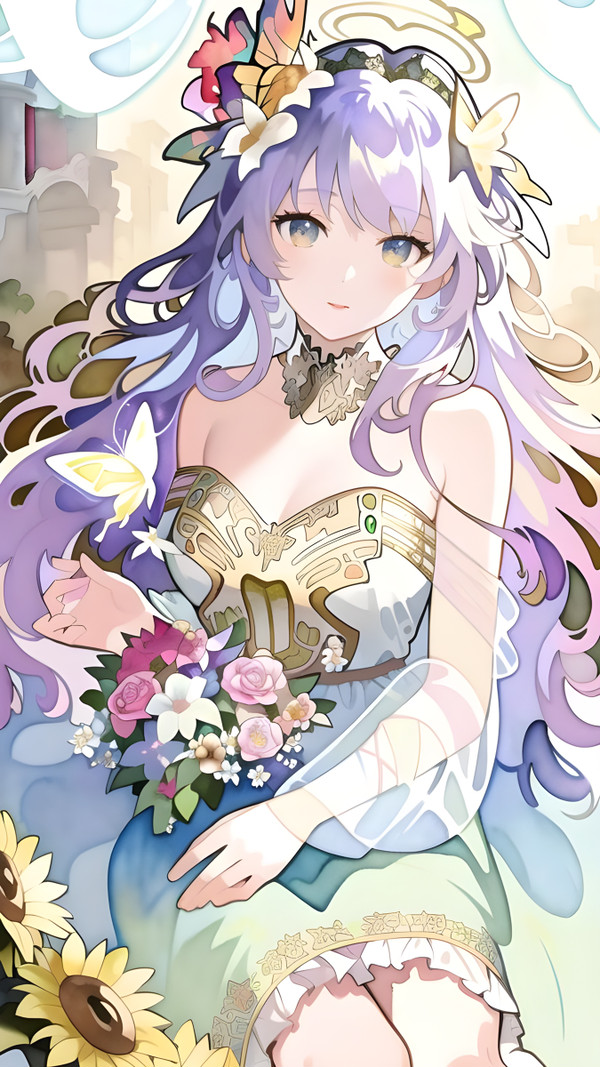 風景の少女です