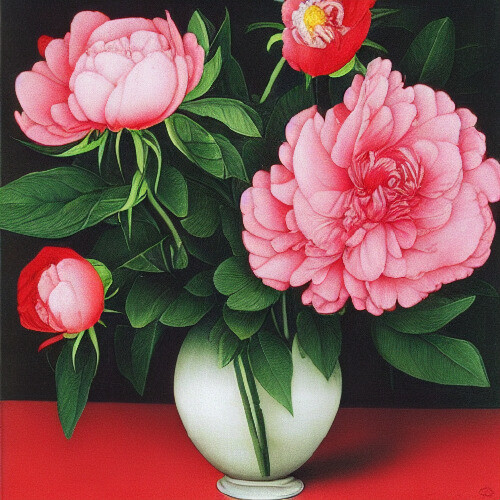 さまざまなポーズとさまざまな表情の花