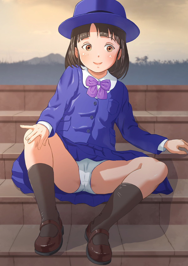 夕暮れのパンチラ