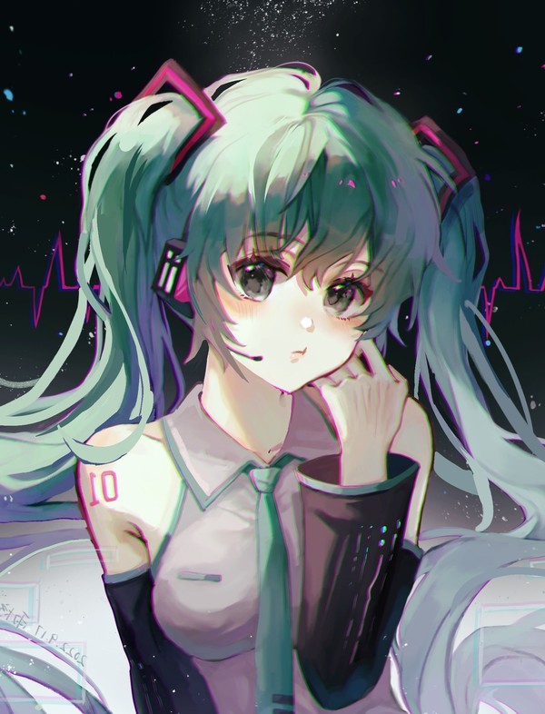 去年画的那只miku