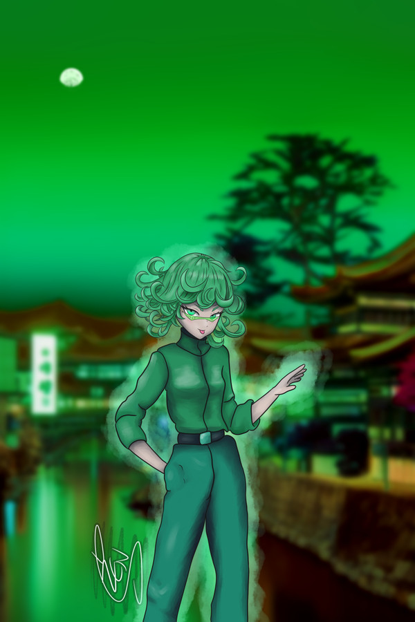 Tatsumaki Hanging out