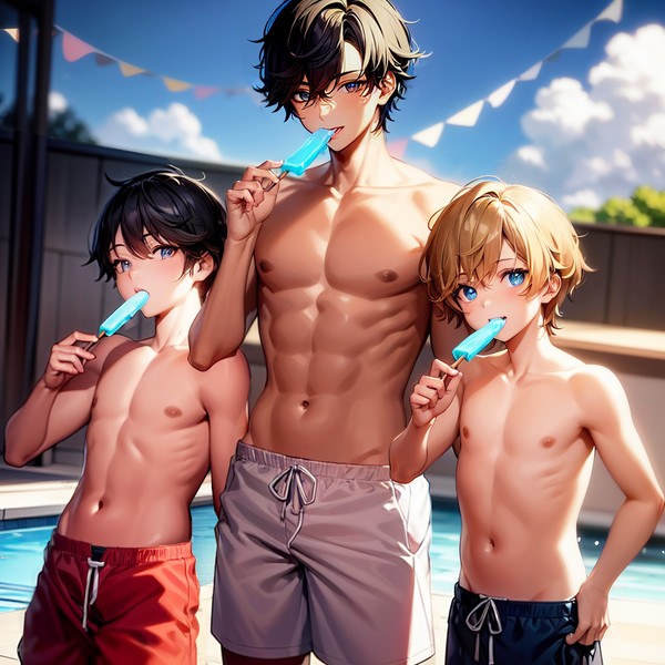プールと少年　 The Pool and the Boys.