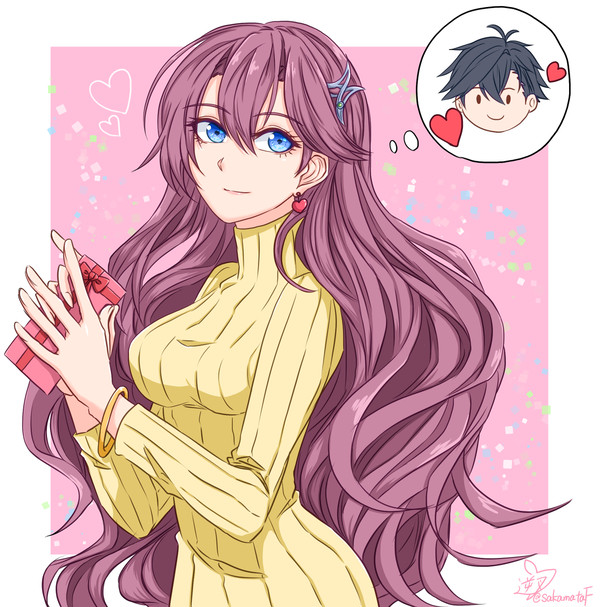 バレンタインに描いたエマ