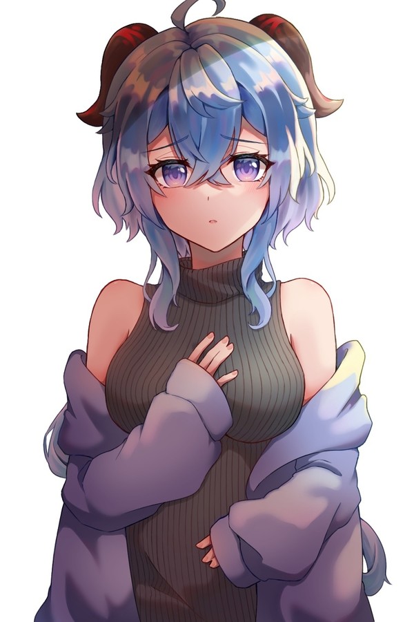おどおどしてる甘雨ちゃん