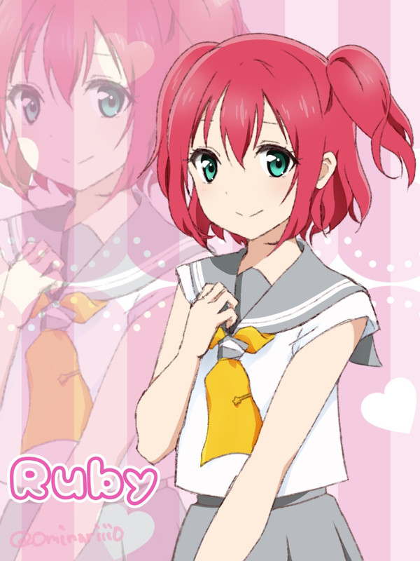 アニメ版ニジガク風のルビィちゃん
