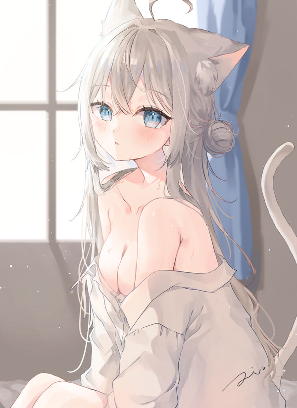 ご主人、、、おはよ、、?