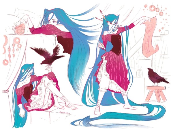 Tangled AU Jinx and Ekko