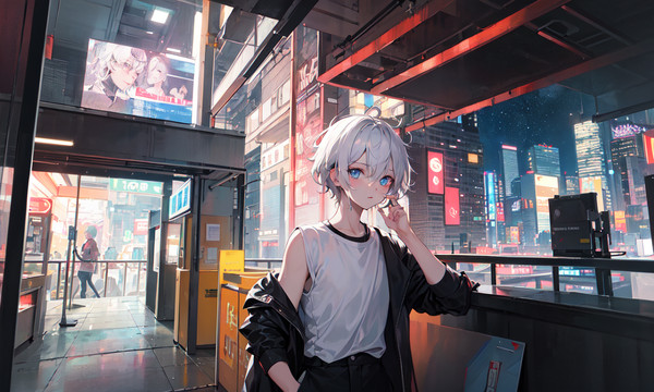 赛博城市与少女