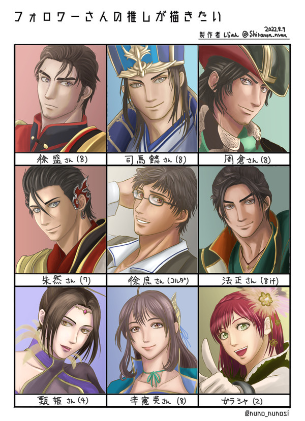 フォロワーさんの推しが描きたい　第一弾