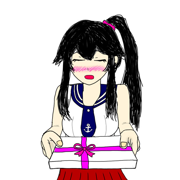 バレンタイン矢矧（色付き）