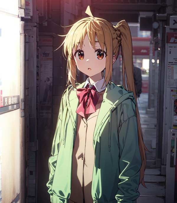 制服を着た虹夏