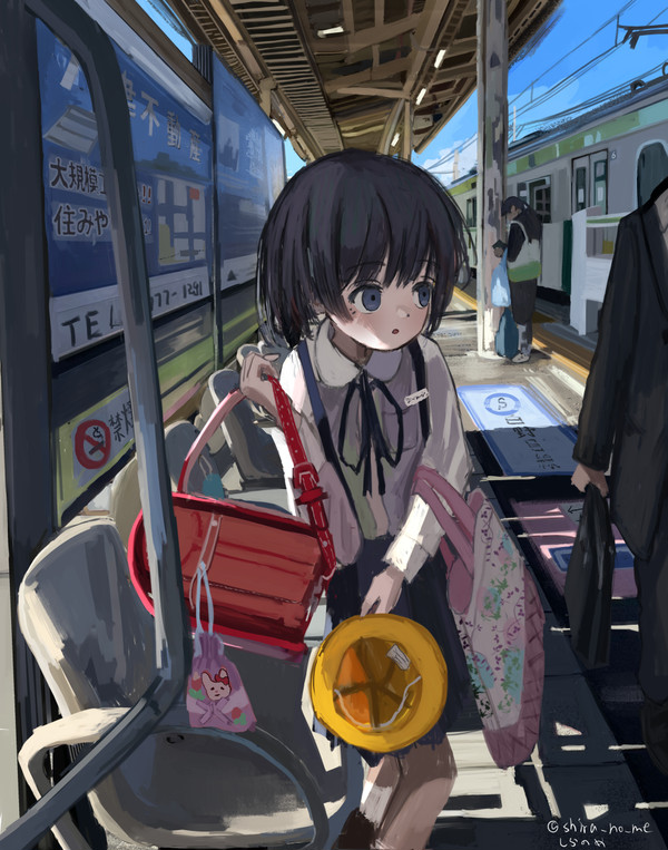 電車が来た