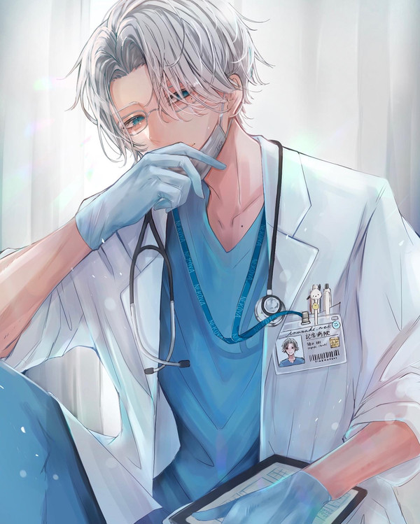 白髪のお医者さん