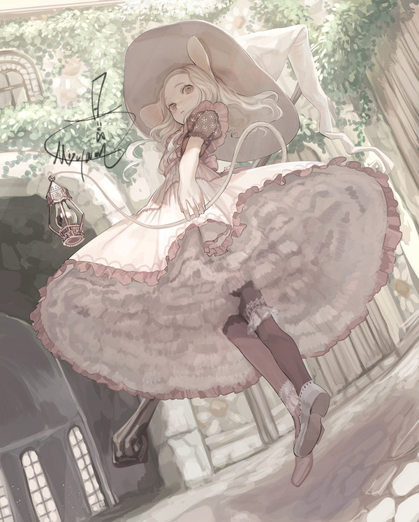 桜色のねずみ魔女