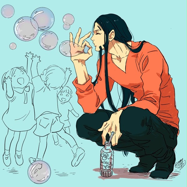 シャボン玉のお兄さん