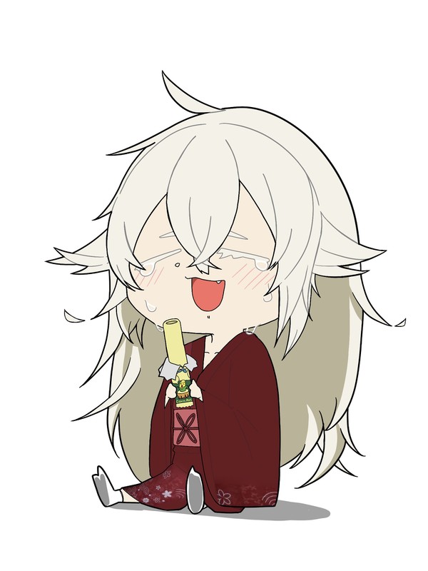 うめえ棒を食べるハイネ