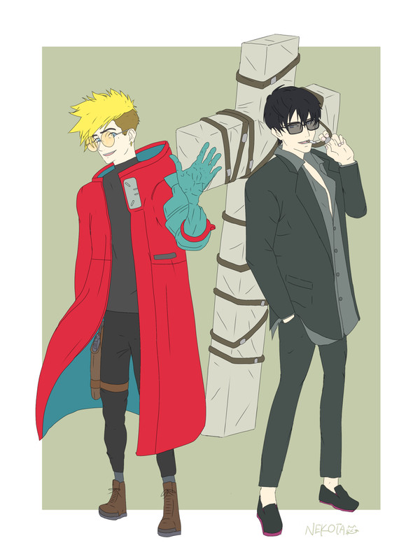 ヴァッシュとウルフウッド