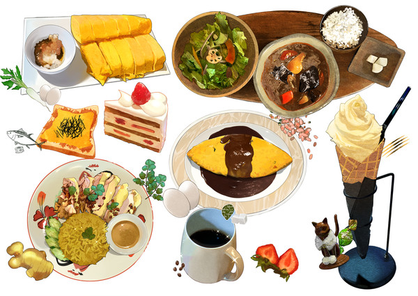 食べ物イラストたち