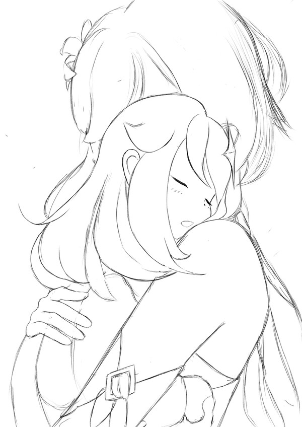 パイモン　線画