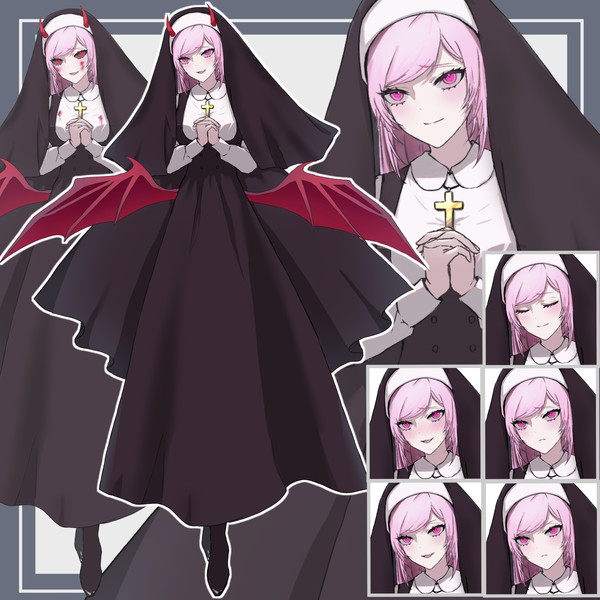 adopt【表情8種＋羽角＋返り血差分】