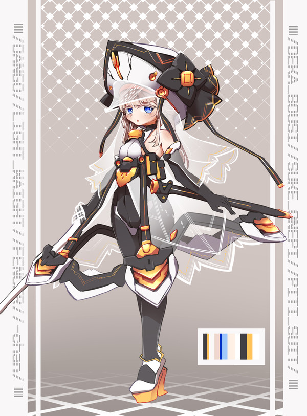 でか帽子ピチスー透けワンピ軽量フェンサーメカ娘ちゃん