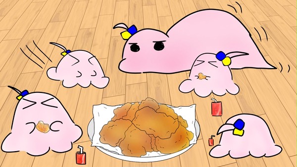 唐揚げ大好きメンぼちゃん達
