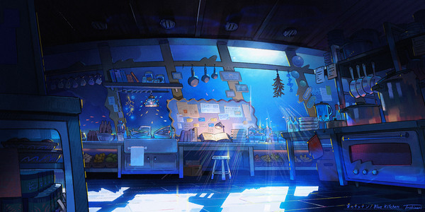 青のキッチン / Blue Kitchen