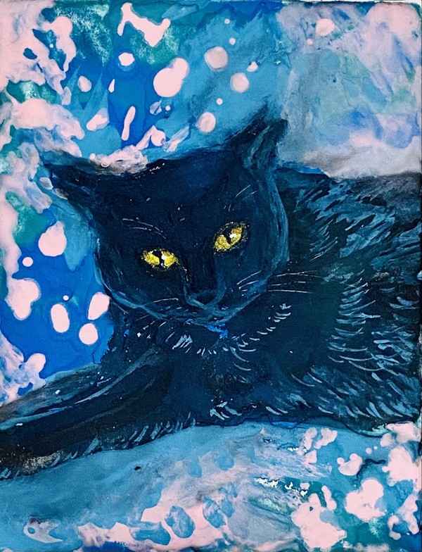 春と黒猫