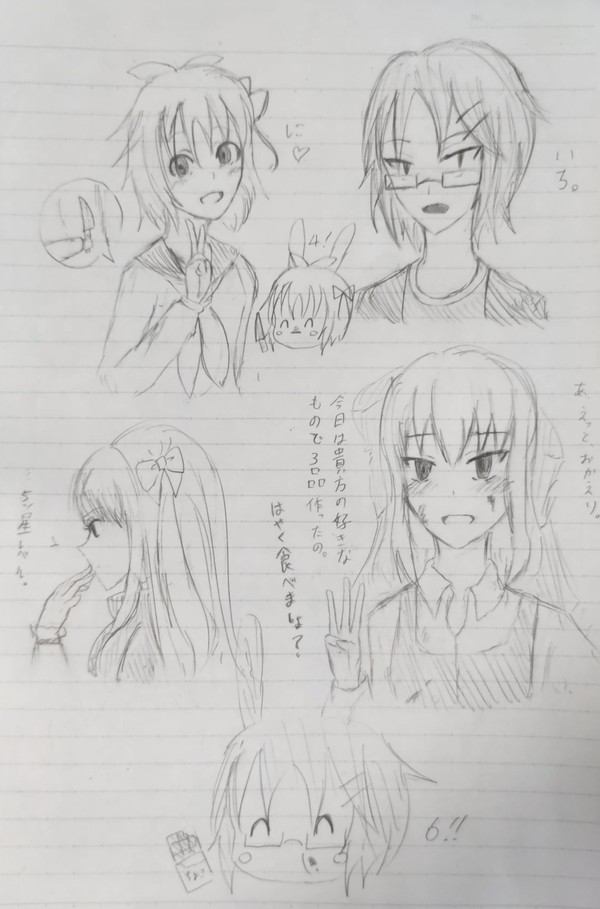 創作キャラを1日6人描く Part3
