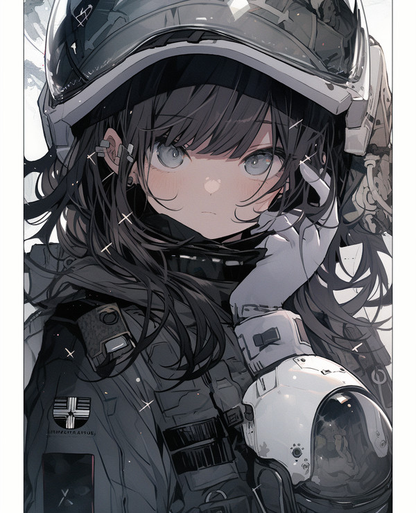 宇宙服の女の子