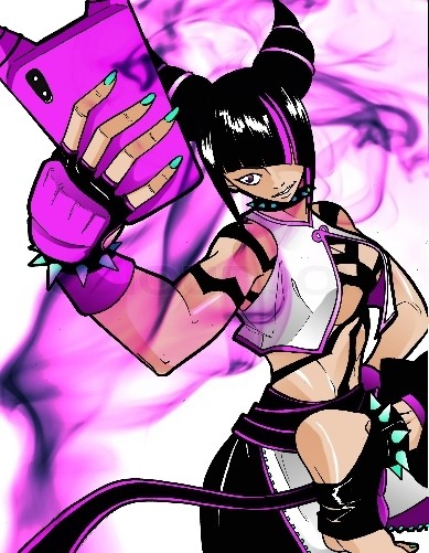 Juri Han fan art!! colored!!