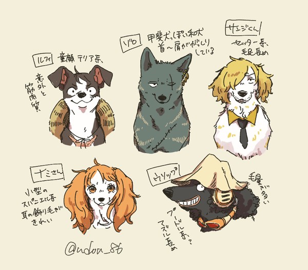 ﾜﾝﾋﾟ擬獣化まとめ②