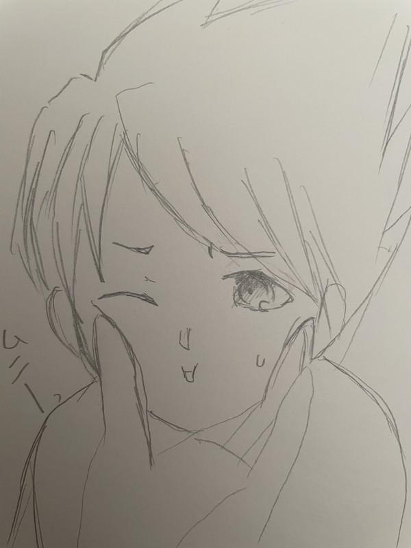 【アナログ】Sky　落書き　顔有【うちよそ】