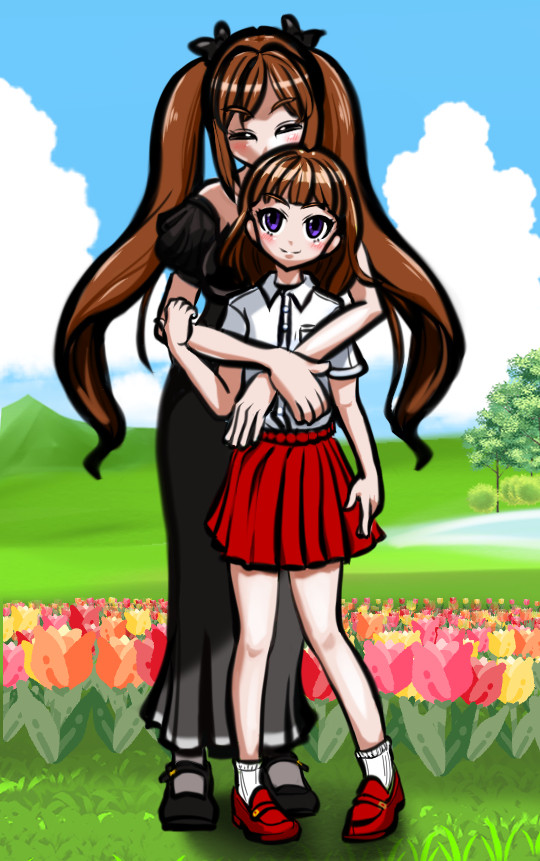 ラージュ姉妹ハグ