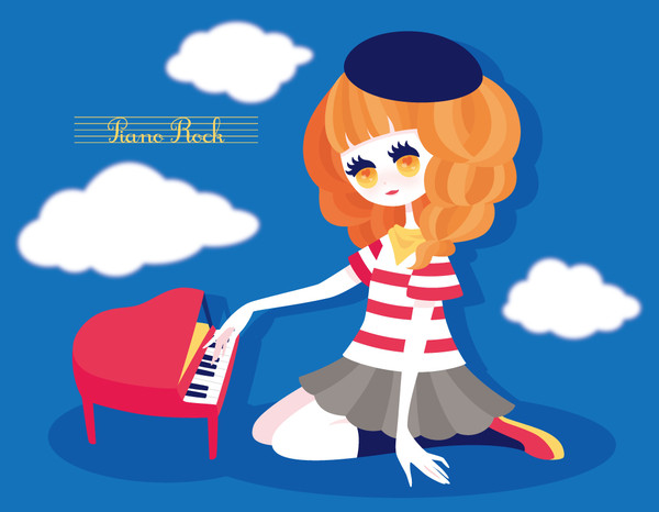 トイピアノとリエちゃん