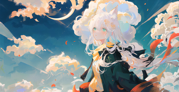 长空，青色与幻想