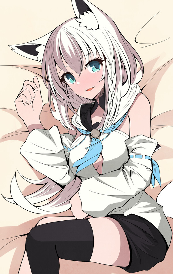 白上
